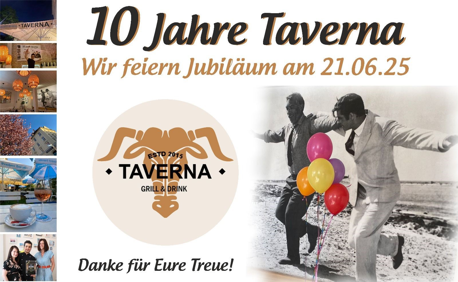 10j. Jubiläum DANKE für 10 Jahre Taverna München 🎉 🥂🍾